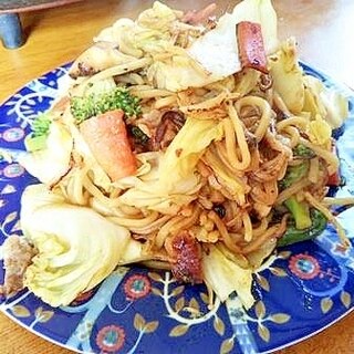 冷凍ブロッコリー・冷凍あさり使用　焼きそば